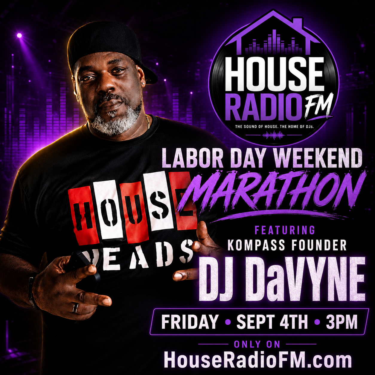 DJ DaVyne — Setting the Kompass to House Radio FM